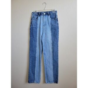 PacSun Jeans Eco Two-Tone '90s Boyfriend Size 28 Blue Medium Light Toned
